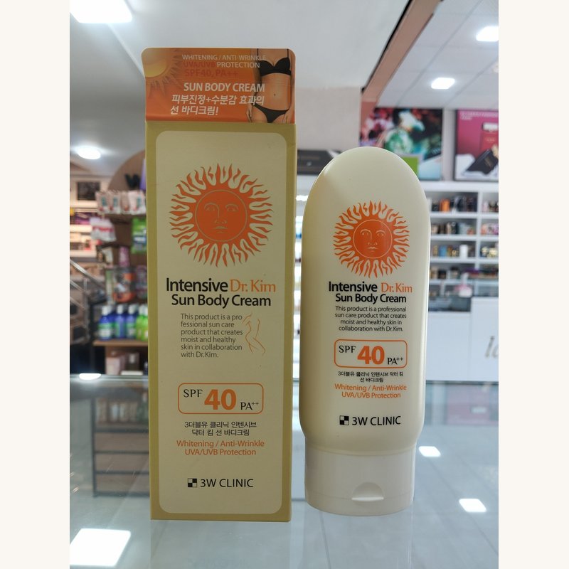 کرم ضد آفتاب بدن دکتر کیم 3W Clinic Intensive Sun Body Cream SPF40