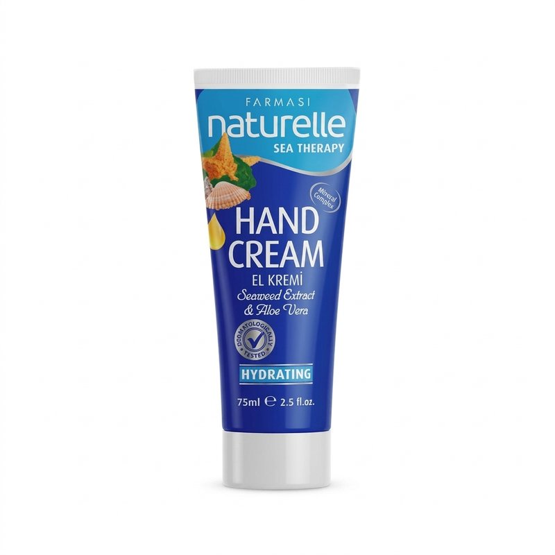 کرم مرطوب کننده دست فارماسی مدل Naturelle حاوی آلوئه ورا و جلبک دریایی حجم ۷۵ میل